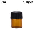 thumbnail image 2 of Billuyoard Botella de aceite esencial de vidrio de 100 piezas de 3 ml, botellas para compartir de de viaje en interiores, herramienta de contenedor Almacenamiento y organización del hogar Billuyoard HA010716-00B, 2 of 6