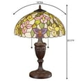 thumbnail image 3 of Valerie Stained Glass Table Lamp Multi Pastel One Size, 3 of 5