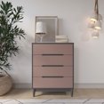 thumbnail image 3 of Child Craft Wynwood 32" 4-Drawer Chest for Nursery or Bedroom, Anti-Tip Kit, Modern Style, Rose Graphite, 3 of 6