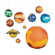 Fun Express Inflatable Solar System Set - Educational & Interactive Space-Themed Decor for Learning Play Creative Exploration - Perfect for Home Classroom Birthday Parties and Planetarium - 10 Pieces