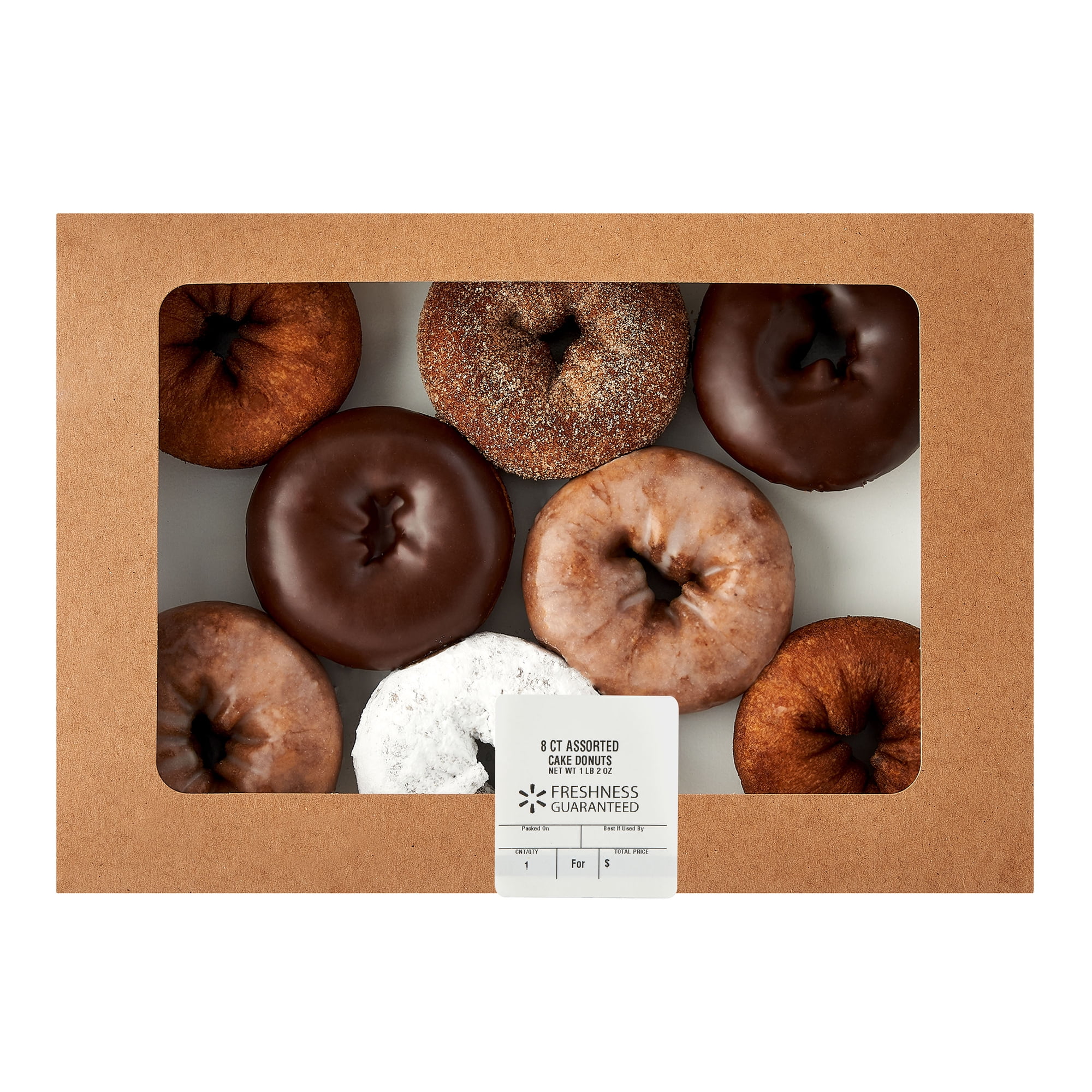Freshness Guaranteed Assorted Baked Regular Cake Donuts, 18 oz, 8 Count