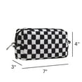 thumbnail image 4 of Checkered Cosmetic Bag, 4 of 4