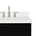 thumbnail image 6 of Ariel Hamlet 43 In. Right Offset Oval Sink Vanity With White Quartz Countertop In Black, 6 of 11