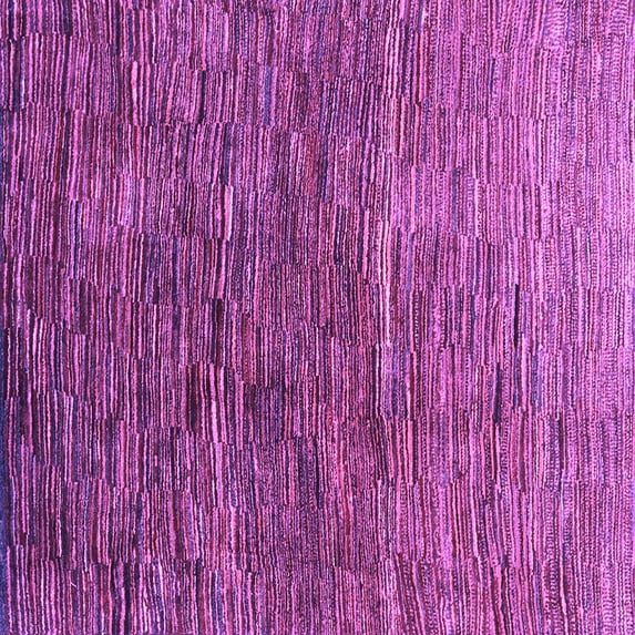 Ahgly Company Indoor Square Abstract Purple Contemporary Area Rugs, 3' Square
