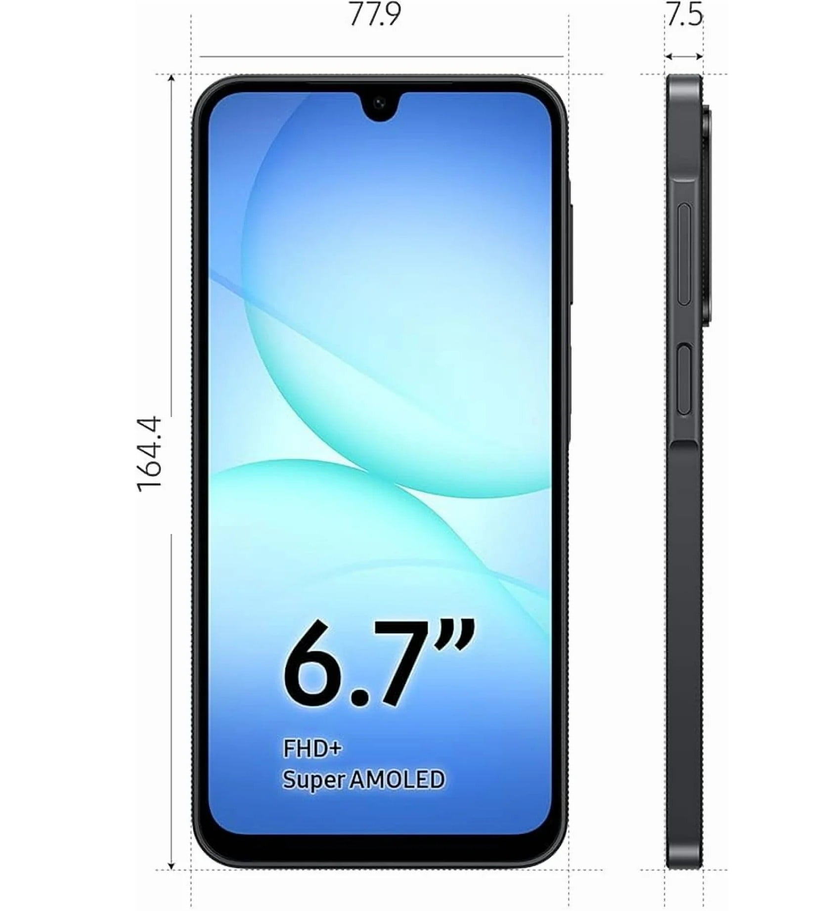 Samsung Galaxy A17 5G A176B 128/4GB BLACK Factory Unlocked Android Smartphone