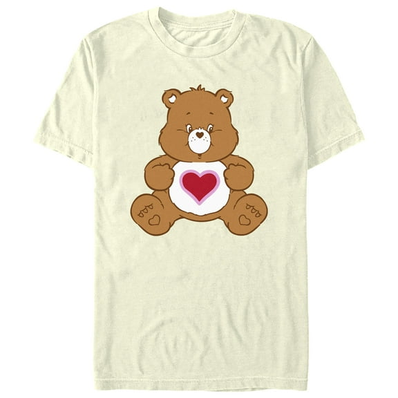 Men's Care Bears Tenderheart Bear Sitting  Graphic Tee Beige Large