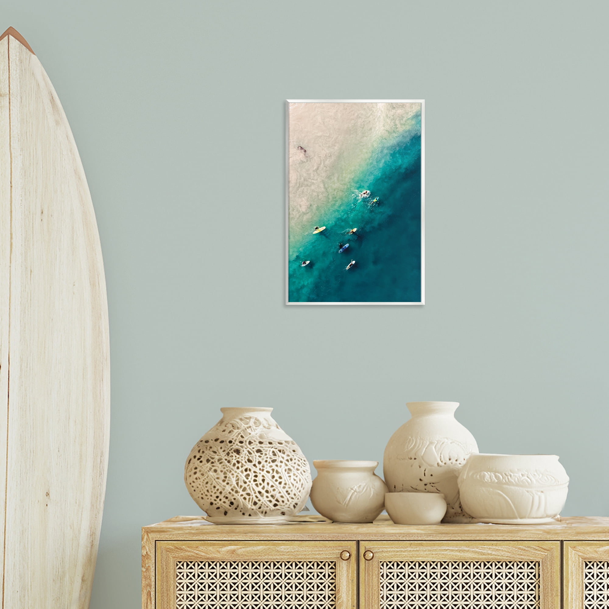Stupell Industries Surfers on Vivid Shore Nautical & Beach Photography Unframed Art Print Wall Art, 13 x 19