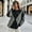 Gray, variant on Womens Vintage Argyle Knit Cardigan, Round Neck Button Down Long Sleeve Loose Sweater Coat for Fall Winter Brown L
