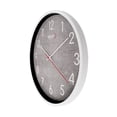 thumbnail image 3 of Reloj De Pared Análogo Steiner 30 Cm Fondo Diseño Tejido Gris, 3 of 4