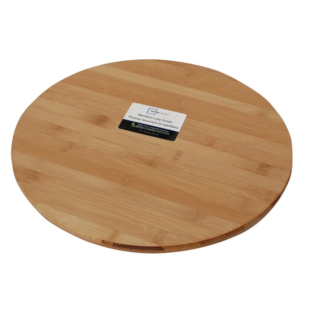 MAINSTAYS 14” inch Eco-Bamboo Lazy Susan Organizer for Kitchen, Cabinet, Table, Pantry, Environmentally friendly, Light weight, Maximize space, Space saver,