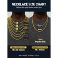 thumbnail image 2 of PROSTEEL Mens Necklace 14K Gold Plated Rope Chain for Men Gift 6mm 20 Inch Stainless Steel Twist Chain Necklace 14K Gold Plated for Boyfriend Husband Birthday Father Day, 2 of 7