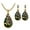 Green, variant on Snorda Earrings for Women Women's Peacock Pendant Earring Necklace Vintage Wedding Jewellery Set - Anniversary, Valentine's Day, Mother's Day, Thanksgiving Day Gifts for Women