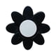 thumbnail image 3 of Amortiguador de raqueta de tenis con forma de flor, accesorio deportivo profesional a prueba de golpes Negro, 3 of 9
