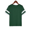 thumbnail image 5 of Rezuofi 2 Pcs Womens Oversized Tees Loose T Shirts Half Sleeve Crew Neck Color Block Cotton Tunic Tops, 5 of 6