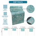 thumbnail image 6 of Burlap Table Runner 36 Inches Long,Summer Ocean Underwater Coral Non-Slip Kitchen Table Runners for Dining Room Everyday Use Party Table Decorations White Marine Life on Teal, 6 of 9
