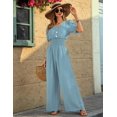 thumbnail image 4 of Mono LOOKBOHO 2025 de verano con manga corta y cuello en V para mujer, 4 of 8