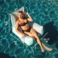 thumbnail image 3 of Big Joe Captain's Float No Inflation Needed Pool Lounger, Sweet Shells Peach Double Sided Mesh, Quick Draining Fabric, 3 feet, 3 of 8