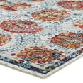 thumbnail image 3 of Modern Contemporary Urban Living Lounge Room Area Rug Runner Floor Carpet, Moroccan Distressed Vintage Style, Fabric, Antique Orange, 3 of 8