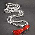 thumbnail image 4 of Kamada Combination of Red Coral (Moonga) mala and exquisite Vaijyanti mala,Spritual Necklace/rosary for Women and Men, 4 of 5