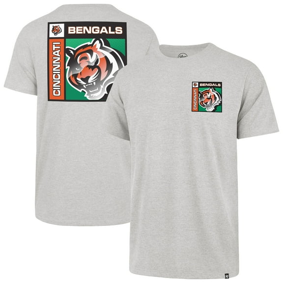 Men's '47  Gray Cincinnati Bengals Chrome Plate Franklin T-Shirt