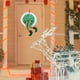 thumbnail image 3 of Guirnalda navideña con patas de elfo, decoraciones, pose, estilo de patas de felpa para el hogar y el jardín, 3 of 5
