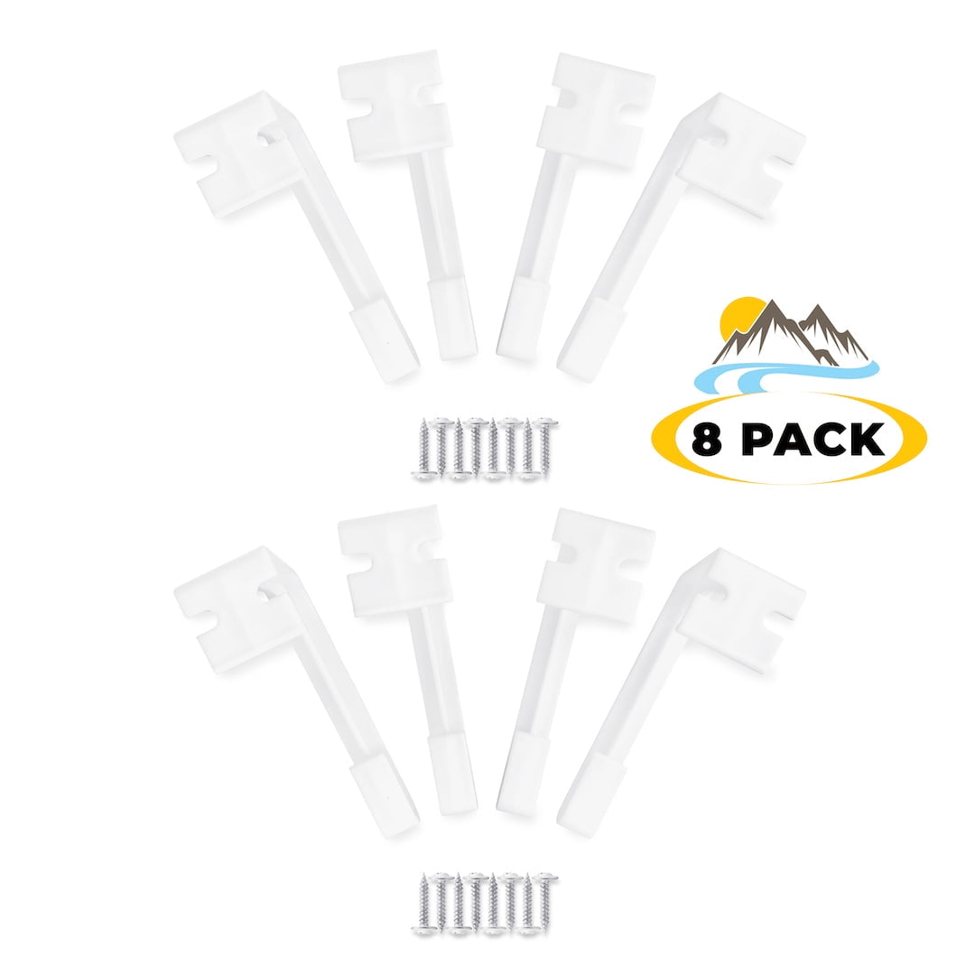 Camp'N RV Curtain Holder - Side Curtain Clip/RV Curtain Retainer/RV Curtain Holdback (8 Pack)