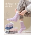 thumbnail image 2 of Calcetines Fuzzy TEHOOK para mujer, cálidos, suaves y esponjosos, para invierno, 6 pares, 2 of 7