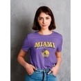 thumbnail image 2 of Miami Florida Beach Fun Shaped T-Shirt Women -Image by Shutterstock, Female 3X-Large, 2 of 4