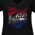 thumbnail image 4 of Inktastic Ohio Word Salad Women's Plus Size V-Neck T-Shirt, 4 of 5