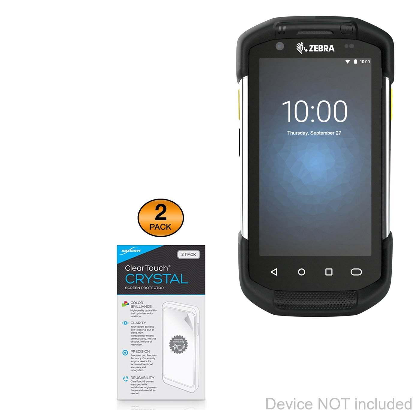 Zebra TC77 Screen Protector, BoxWave [ClearTouch Crystal (2Pack)] HD