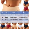 thumbnail image 4 of Jamicy Women's Underwear High Waisted Tummy Control Stripe Lace Underwear Solid Color Mesh Shapewear Panties for Women, 4 of 4