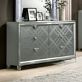 thumbnail image 2 of Furniture of America Avea Adult Modern 6-Drawer Dresser, Silver, 2 of 5