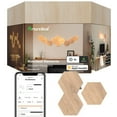 thumbnail image 1 of Paquete de expansión Nanoleaf Elements con forma de hexágonos con aspecto de madera, 1 of 5