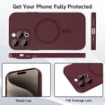 thumbnail image 3 of Funda Magnetica ankofave para iPhone 15 Pro Max Silicona Mate con Protector de Camara Compatible con MagSafe, 3 of 5