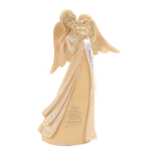 Foundations Wedding Angel Figurine 6004958 New