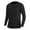 Black, variant on Mens Compression Shirts Athletic Lightweight Long Sleeve Sports Running Tops Workout Baselayer Undershirts
