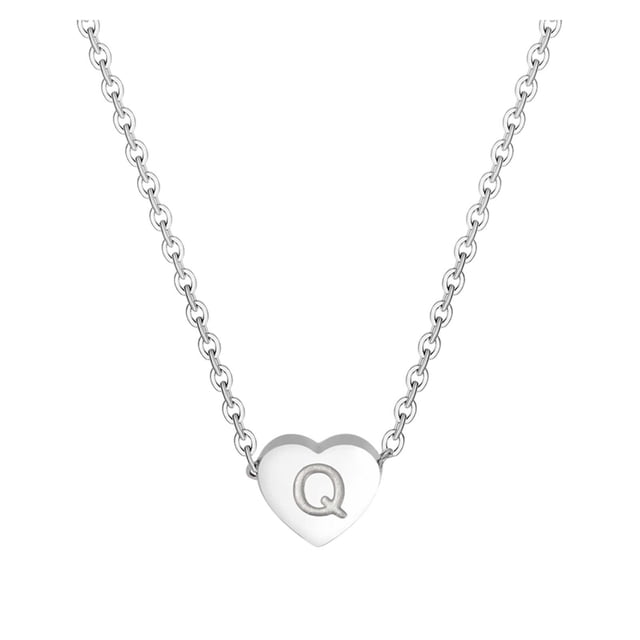 Kcodviy 26 Colliers Bohèmes en Forme de Cœur Initiale pour Femmes Collier Alphabet pour Femmes Collier avec Initiales Colliers pour Femmes A Z 26 Collier Alphabet Initiale en Vrac Colliers en Argent pour Femmes Gi