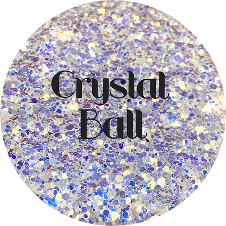 Glitter Heart Co. - High Quality Polyester Glitter - 2 oz Bag - Crystal Ball - High Sparkle Blue Opal Mix