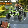 thumbnail image 4 of VIBESPARK 24V Ride on Car for Kids, 2WD/4WD Switchable Ride on Car with Remote Control, 2 Seater Ride on Toys, UTV, Bluetooth, Music, LED Lights, Storage Space, 4 of 9