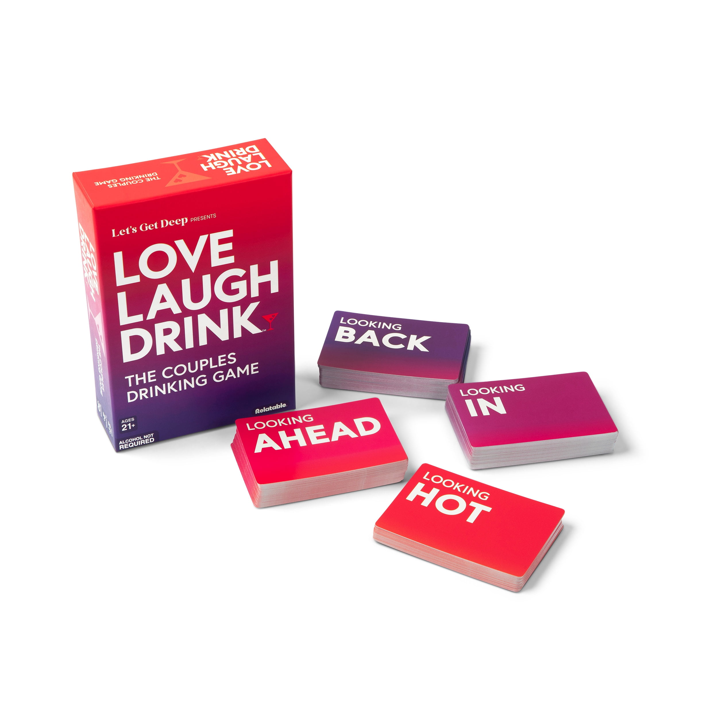 Love Laugh Drink by What Do You Meme? – A Fun and Romantic Drinking Game for Couples, Great for Date Night and Adult Party Games