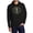 Black, variant on US Army Flag Hoodie Unisex Eversoft Fleece Pullover Midweight Hooded Sweatshirt Military Design X-Large Size Navy Color