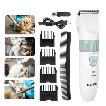Pet Grooming Clippers Pet Hair Low Noise Trimmer Dog Trimming Cordless ...