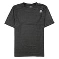 thumbnail image 1 of Reebok Mens Heathered Crew Neck Performance Basic T-Shirt, Grey, XX-Large, 1 of 1