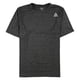 thumbnail image 1 of Reebok Heathered Crew Neck Performance Camiseta básica para hombre, gris, XX-Large, 1 of 1