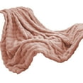 thumbnail image 2 of NWOKYZGH 39x59 Inches Ultra-Soft Fuzzy Faux Fur Plush Throw Blanket - Thick, Warm Sherpa for Couch, Sofa, Bedroom, Camping - Decorative Blanket for Cozy Warmth, Bubble, 2 of 6