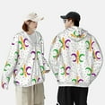 thumbnail image 4 of Kdxio Mardi Gras Carnival1 Print Women Men Sun Protection UPF 50+ Jackets Zip Up Long Sleeve Hoodie Hiking Lightweight with Pockets, 4 of 7
