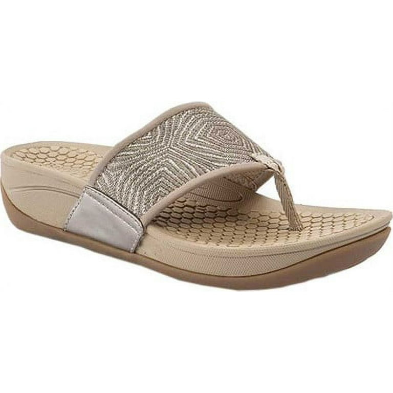 Women s Bare Traps Dasie Wedge Thong Sandal Walmart