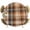 Brown, variant on Round Table Cover 36-44 Inch Orange Blue Checkered Waterproof Reusable Table Cloth Round Fitted Vinyl Tablecloth with Elastic Edged for Parties Outdoors, Fall Farmhouse Buffalo Plaid