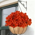 thumbnail image 4 of Plastic Decorations Artificial Flowers 7 Forks Bouquet 35cm Plastic Leaves for Home Wedding Courtyard Decoration 1Pcs Rkxzt, 4 of 6