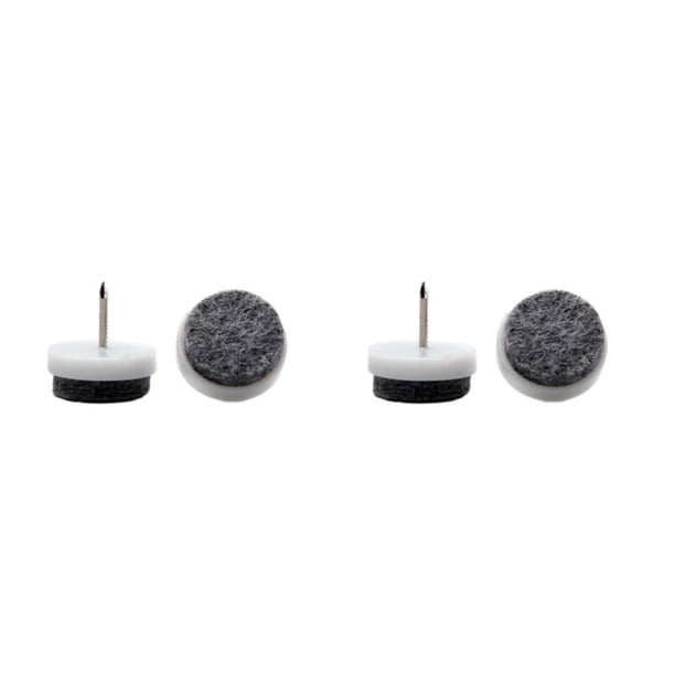 Billuyoard 36X almohadilla deslizante para clavos, almohadilla para muebles, deslizamiento de fieltro, alfombrillas antiarañazos, protección Blanco 22mm 2Conjunto